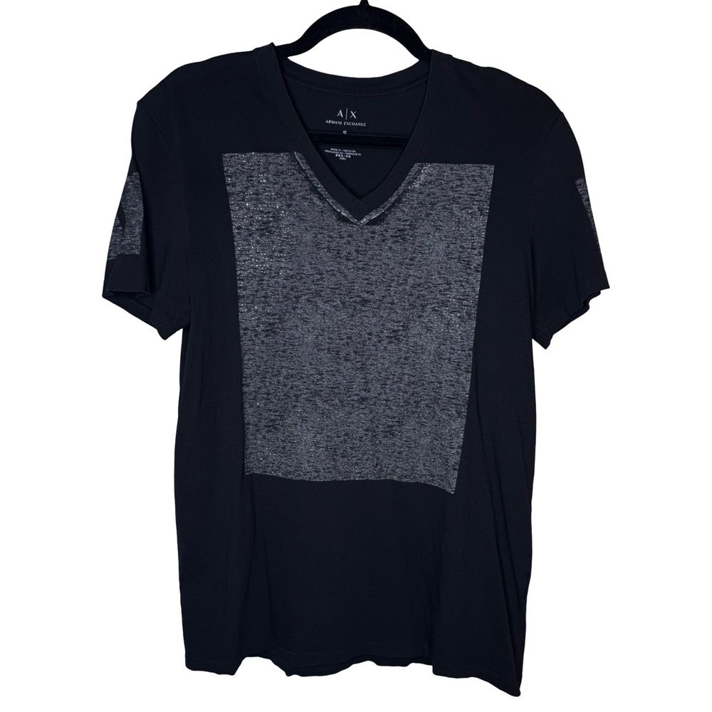 Mens Vintage Armani Exchange Black Pima Cotton Shirt